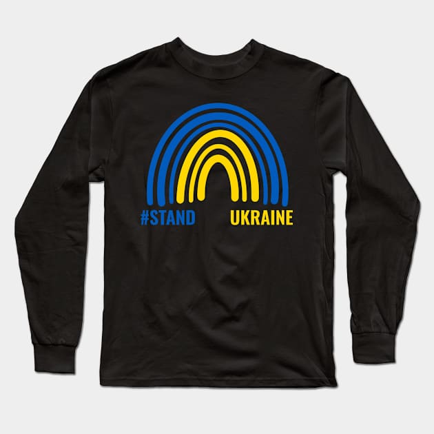 Stand With Ukraine Long Sleeve T-Shirt by BK55